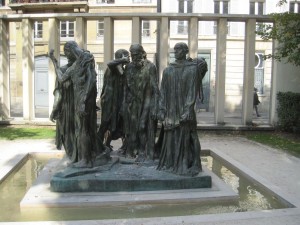 Rodin die Bürger von Callais klein